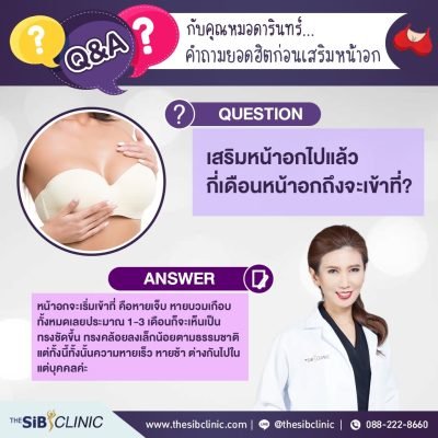 หน้าอกเข้าที่เมื่อไหร่