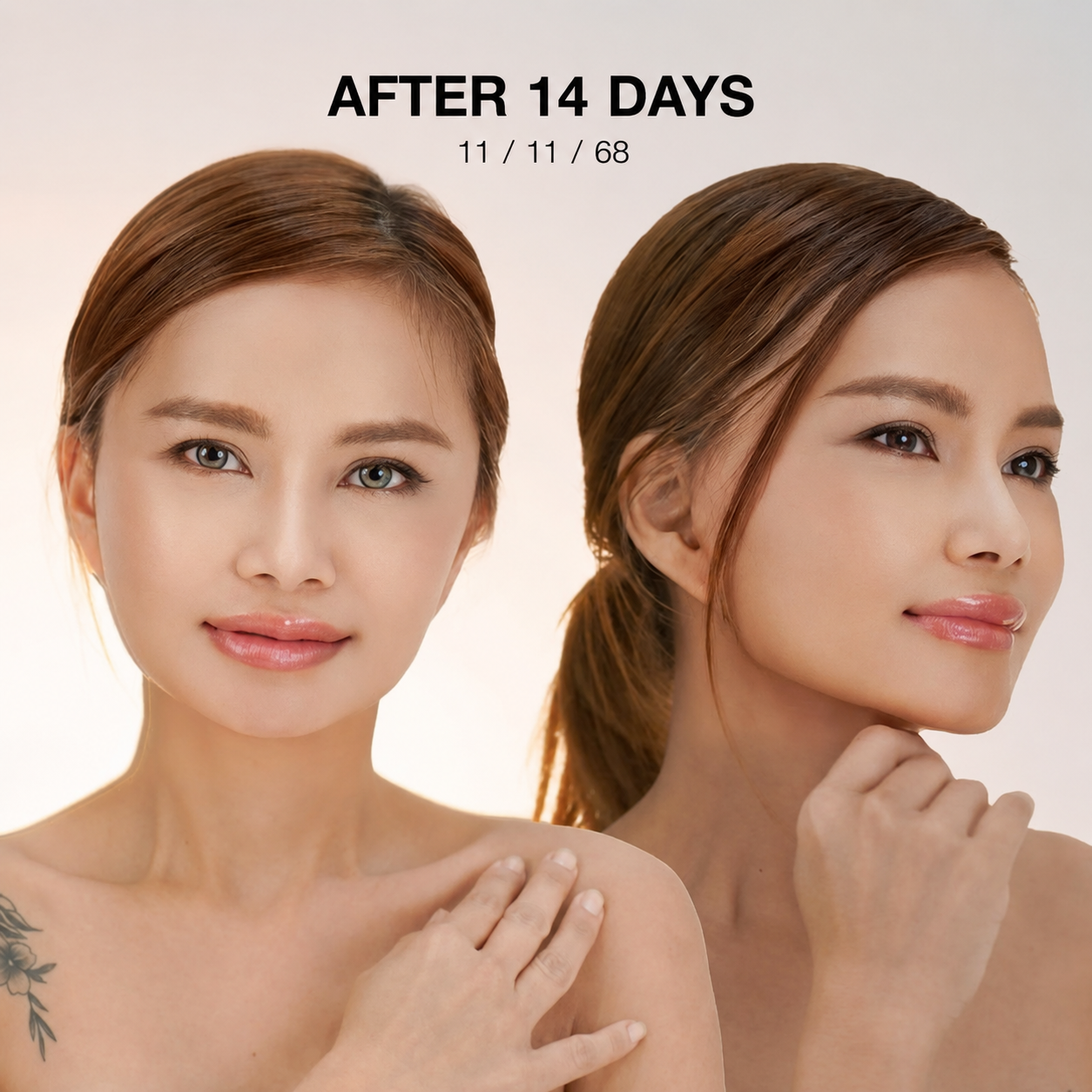 Pre-facelift issues: deep smile lines, downturned mouth corners, looking exhausted