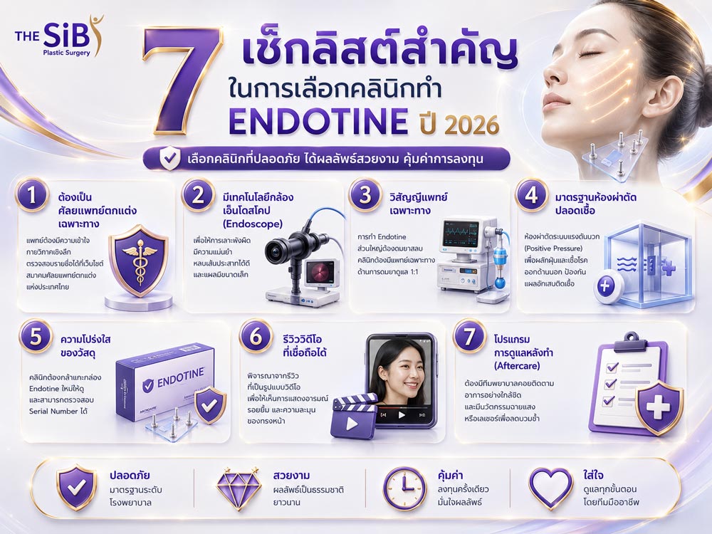 อินโฟกราฟิกเช็กลิสต์ 7 เกณฑ์เลือกคลินิก