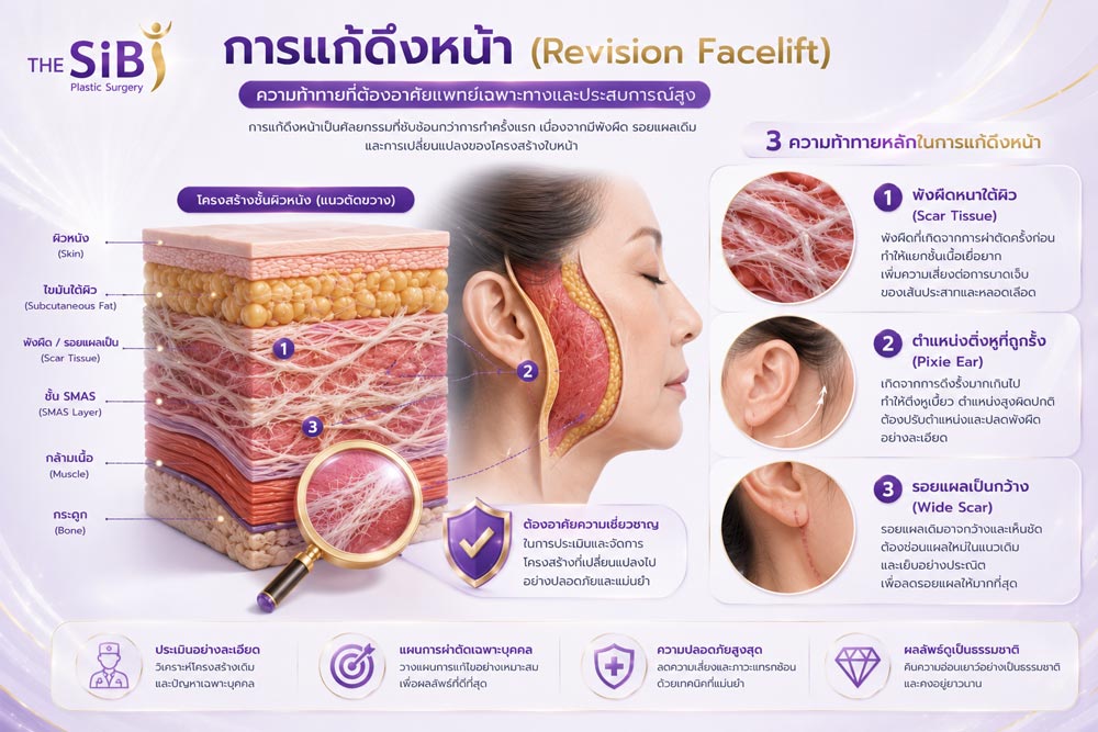 อินโฟกราฟิกความท้าทายในการแก้ดึงหน้า