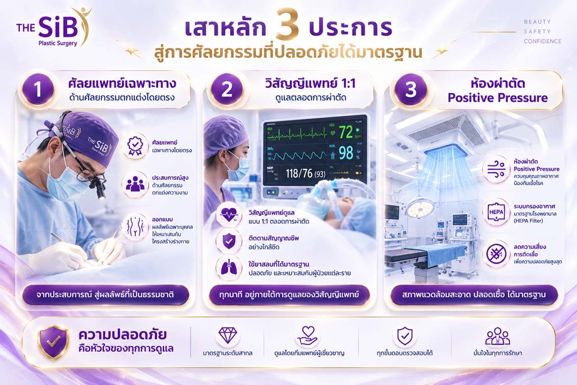 3 เสาหลักความปลอดภัยในห้องผ่าตัด